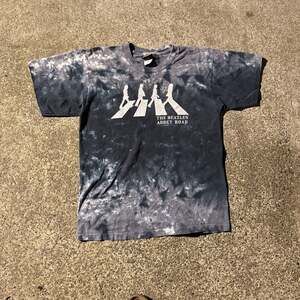 Vintage Liquid Blue The Beatles Abbey Road Tie-Dye T-Shirt